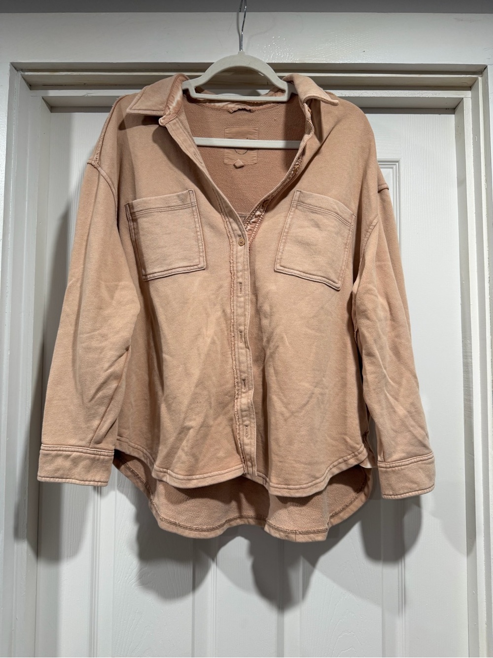 aerie Women's Tan Button-Down Shirt